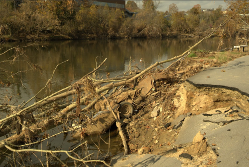 As of early November, the effects of the flooding and landslides from Helene continue to persist in senior Teo S.'s area.