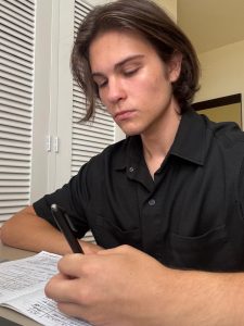 Junior Maxim D. hopes to further improve his study habits as one of his goals for this school year.