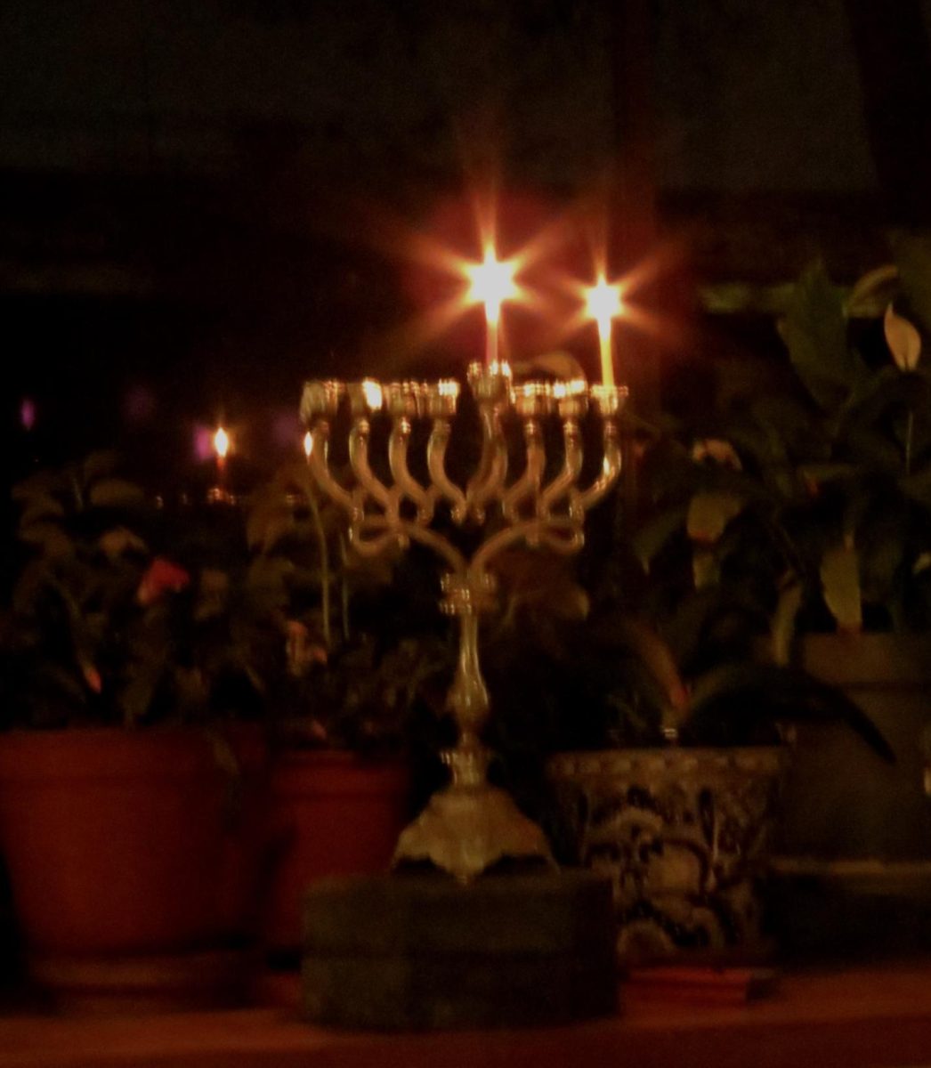 On the first night of Hanukkah, junior Roslyn G. and her family lit their menorah by their windowsill. "In darkness, there is light," Roslyn said.