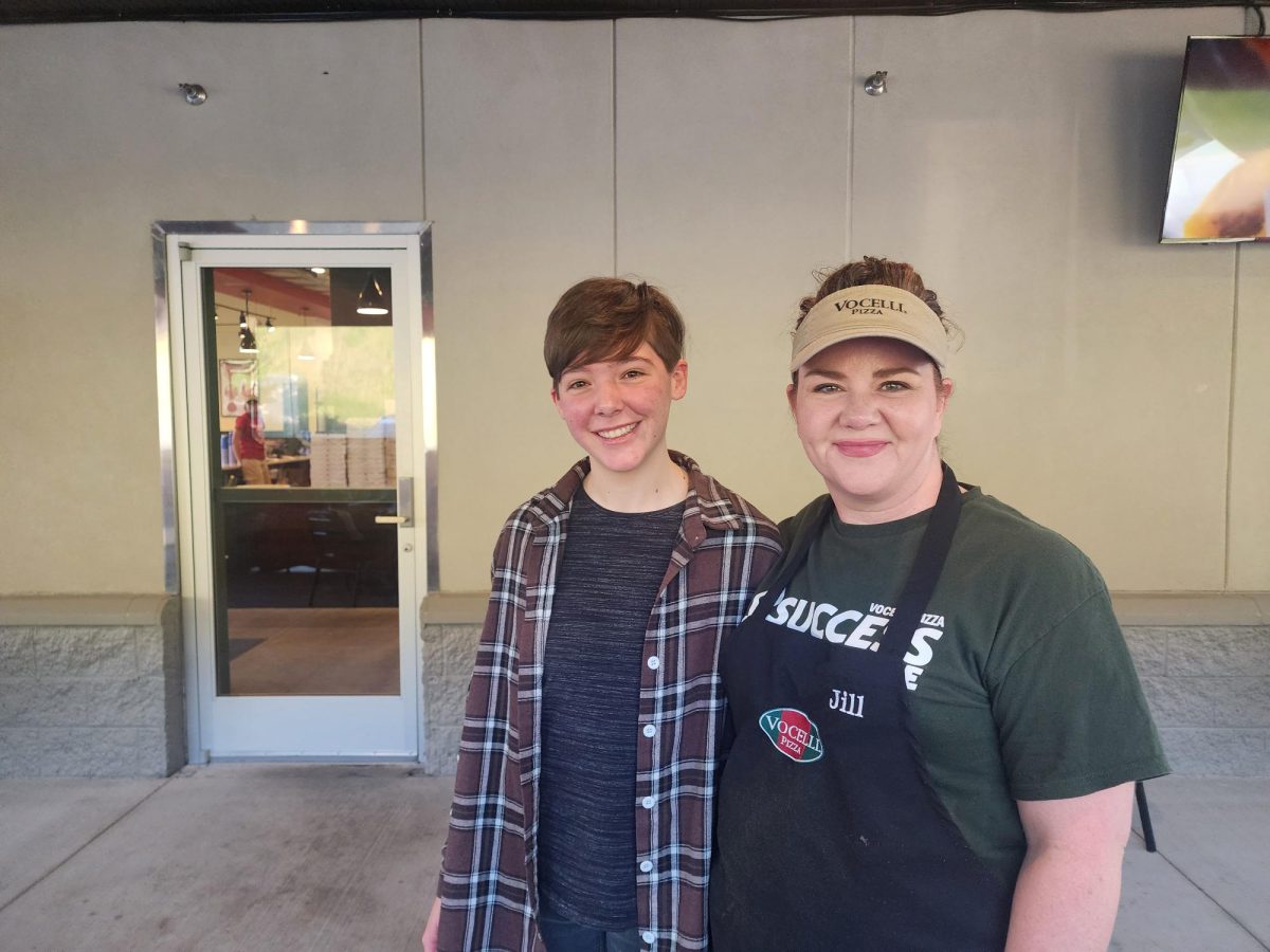 GWUOHS graduate Grey Henry visits Rodman's restaurant in 2024. Being in online school, this was Henry's first time meeting Rodman in person, despite being in her math class all year.
