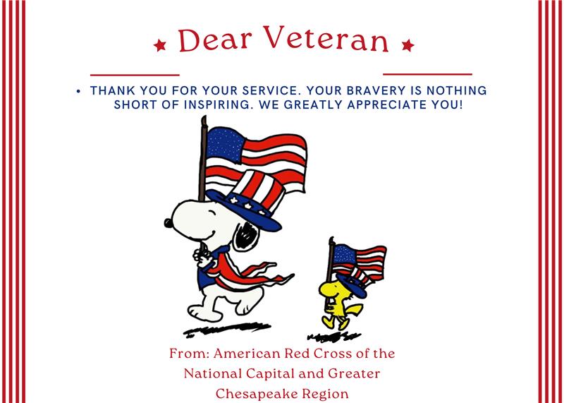 At the Cards for Veterans event, freshman Samantha M. received the most votes for her hand-drawn design.