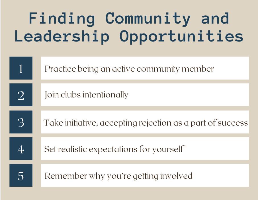 5 Tips for Finding Community and Leadership Opportunities